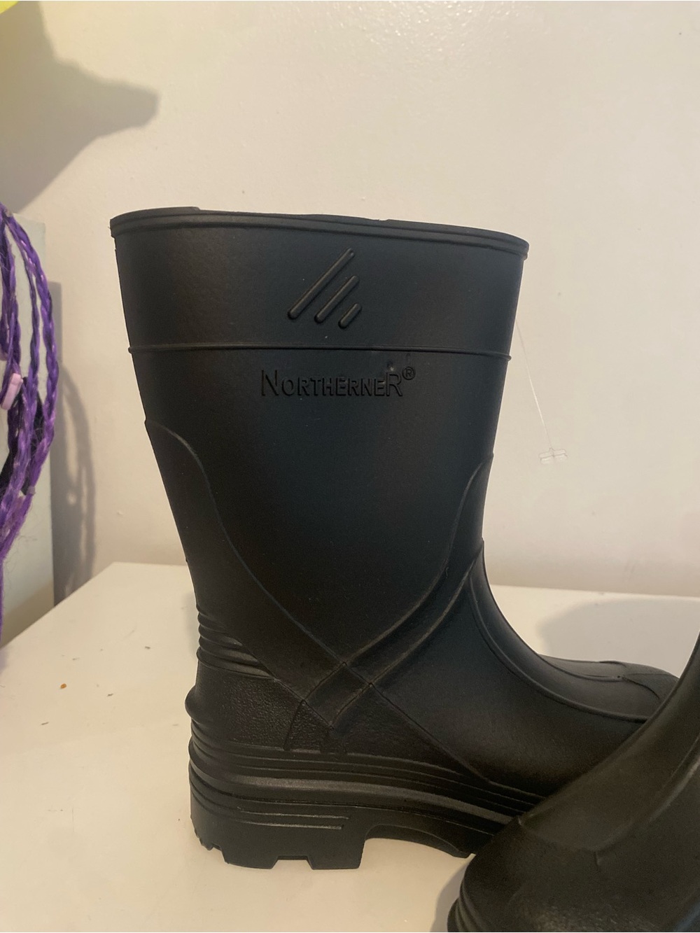 Northerner Black Waterproof Rain Boots - Picture 3 of 7